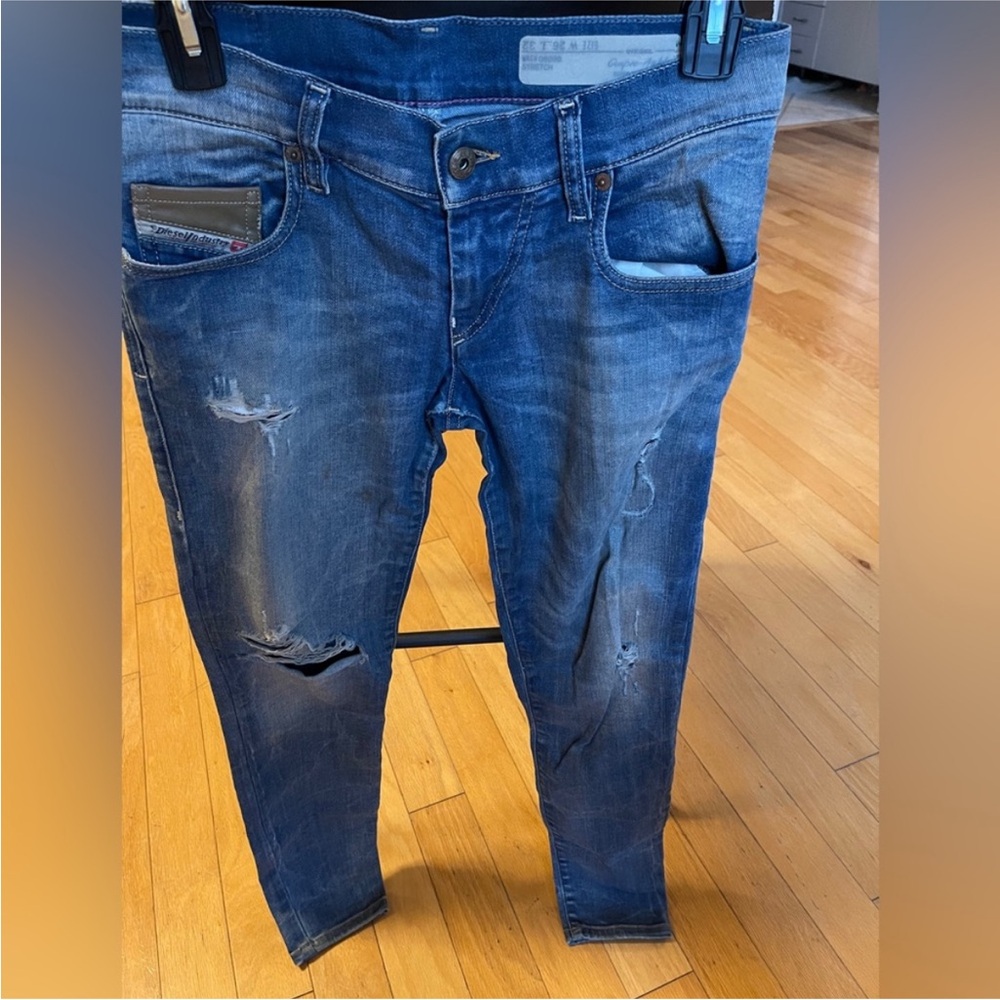 Diesel Distressed Blue Jeans